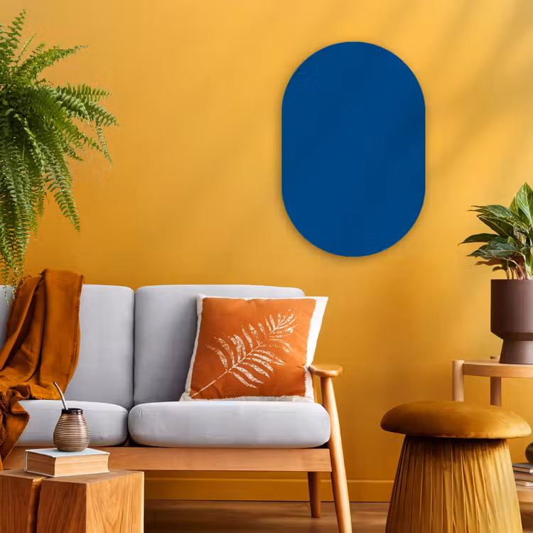 Free - Groove - Blauw Wandcirkel Ovaal Forex klein 630 -sfeer4