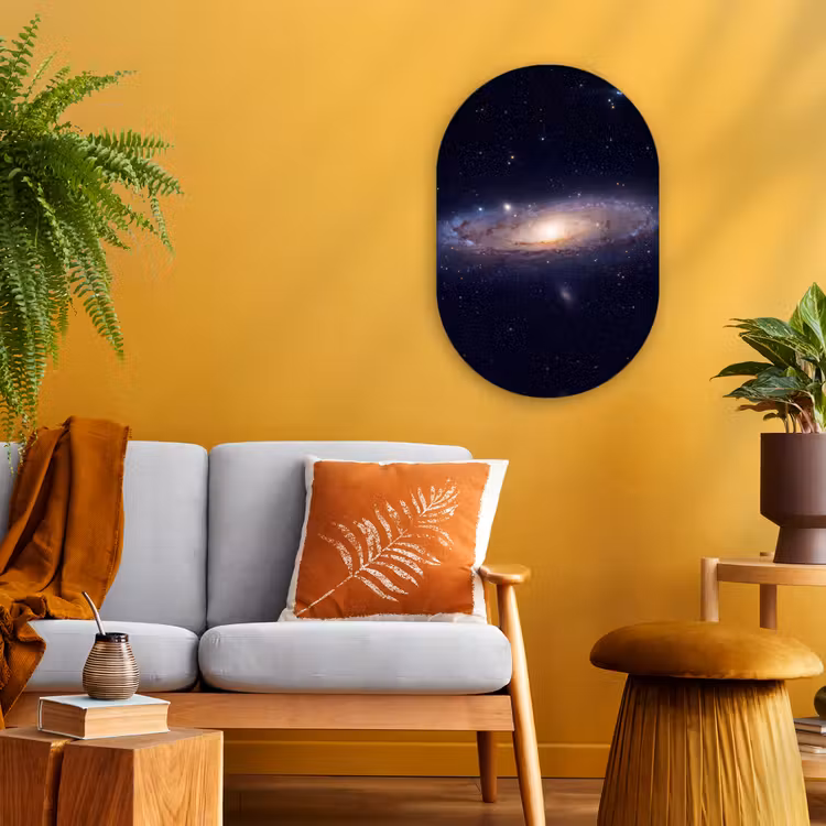 Forexbild Oval - Galaxie – Weltraum – Kosmos - Sterrenstelsel - Ruimte - Kosmos Wandcirkel Ovaal Forex klein