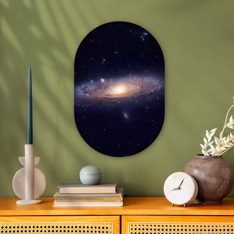 Forexbild Oval - Galaxie – Weltraum – Kosmos - Sterrenstelsel - Ruimte - Kosmos Wandcirkel Ovaal Forex klein