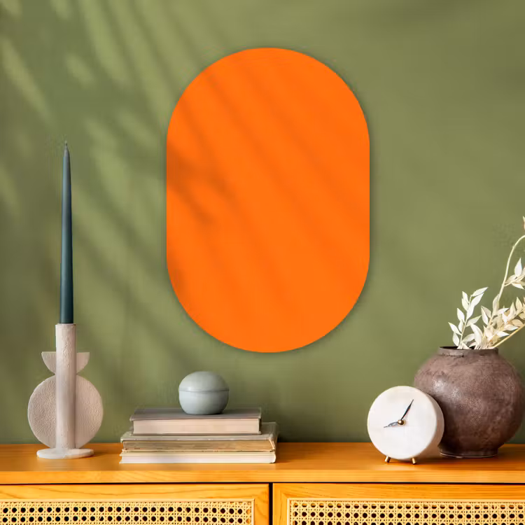 Spiced - Pumpkin - Oranje Wandcirkel Ovaal Forex klein 630 -sfeer2