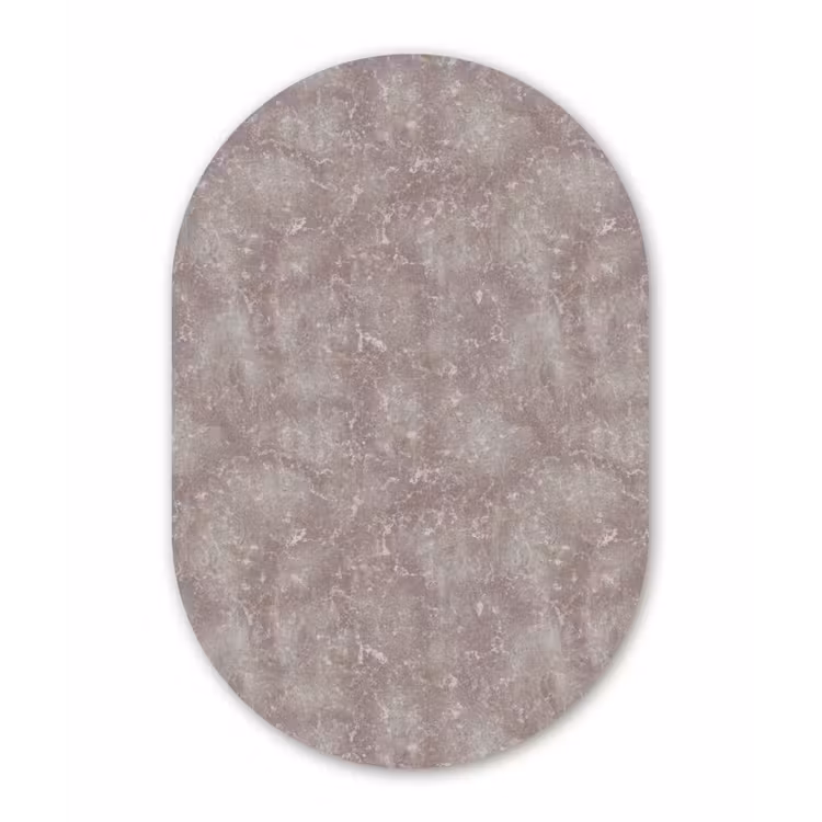 Marmer - Patroon - Mauve Wandcirkel Ovaal Forex klein 630 -3d