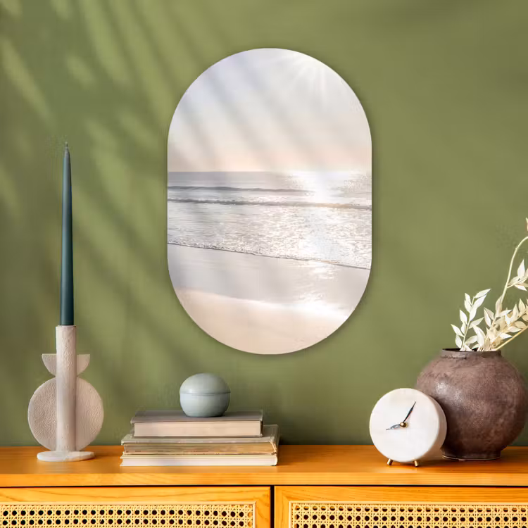 Zee - Zon - Zand Wandcirkel Ovaal Forex klein -sfeer2