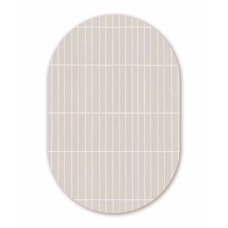 Patroon - Tegels - Zand Wandcirkel Ovaal Forex klein 630 -3d