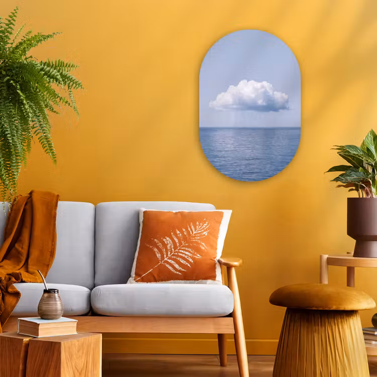 Forexbild Oval - Wolke – Regen – Natur - Wolk - Regen - Natuur Wandcirkel Ovaal Forex klein