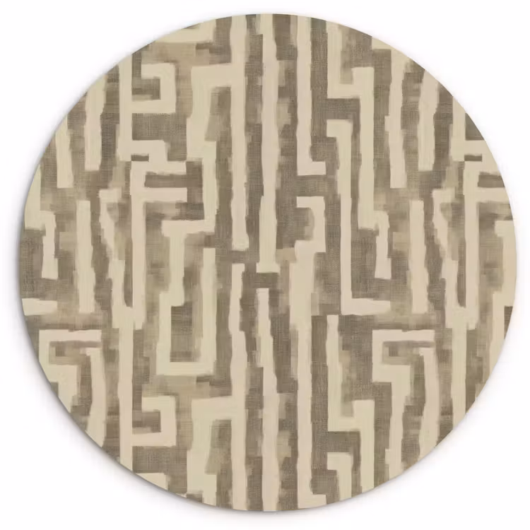 Abstract - Geometrisch - Groen Wandcirkel kunststof plaat 5mm dik klein 188 -3d