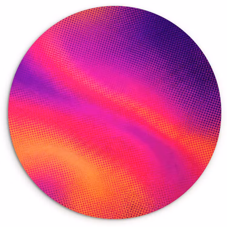 Abstract - Patroon - Kleurverloop Wandcirkel kunststof plaat 5mm dik klein -3d