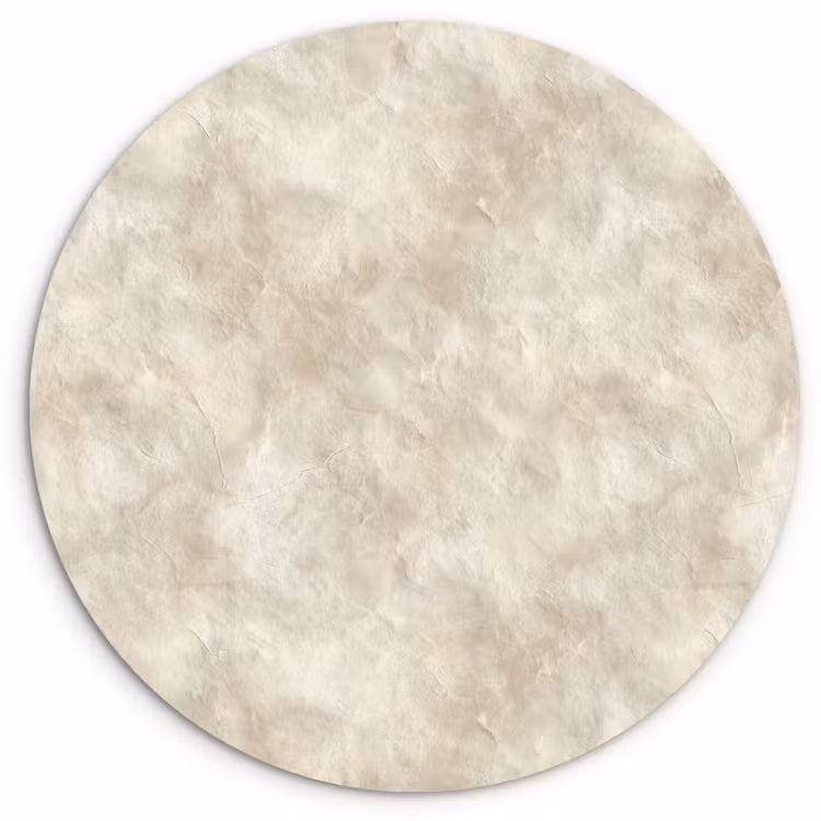 Beige - Reliëfstructuur - Natuursteen Wandcirkel kunststof plaat 5mm dik klein 188 -3d