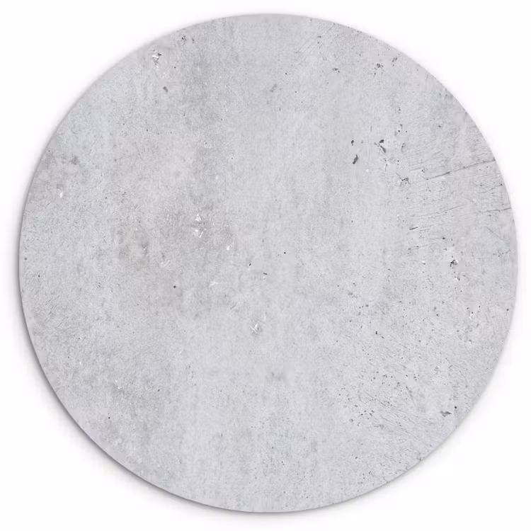 Beton - Textuur - Achtergrond - Grijs - Industrieel Wandcirkel kunststof plaat 5mm dik klein -3d