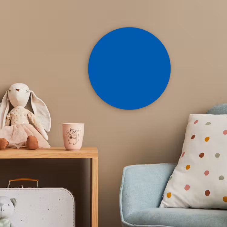 Classic - Azure - Blauw Wandcirkel kunststof plaat 5mm dik klein 188 -tsfeer1_kind