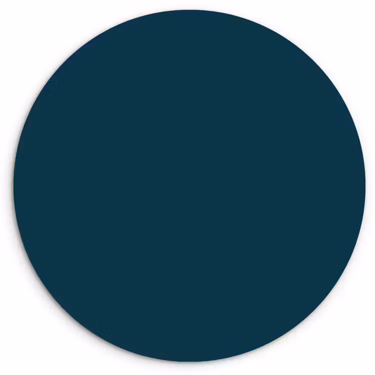 Dark - Indigo - Blauw Wandcirkel kunststof plaat 5mm dik klein 188 -3d