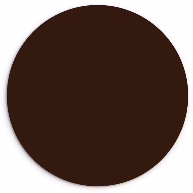 Dark - Chocolate - Bruin Wandcirkel kunststof plaat 5mm dik klein 188 -3d