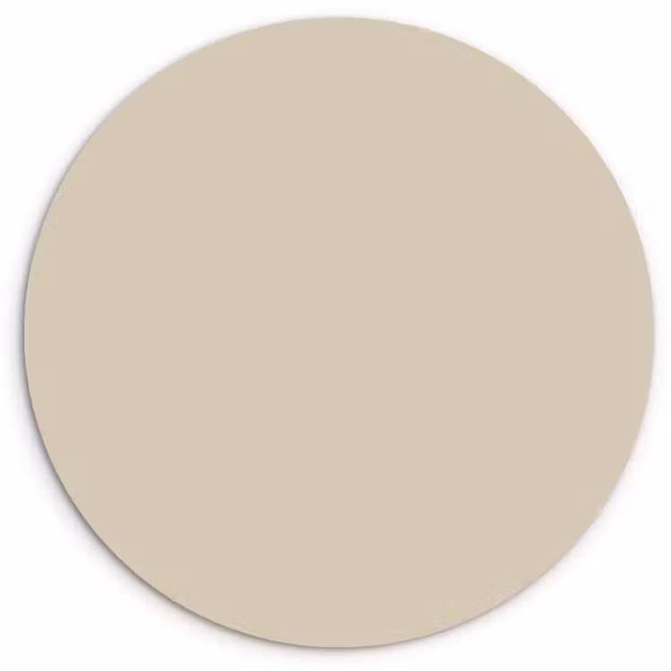 Baked - Biscuit - Nude Wandcirkel kunststof plaat 5mm dik klein 188 -3d