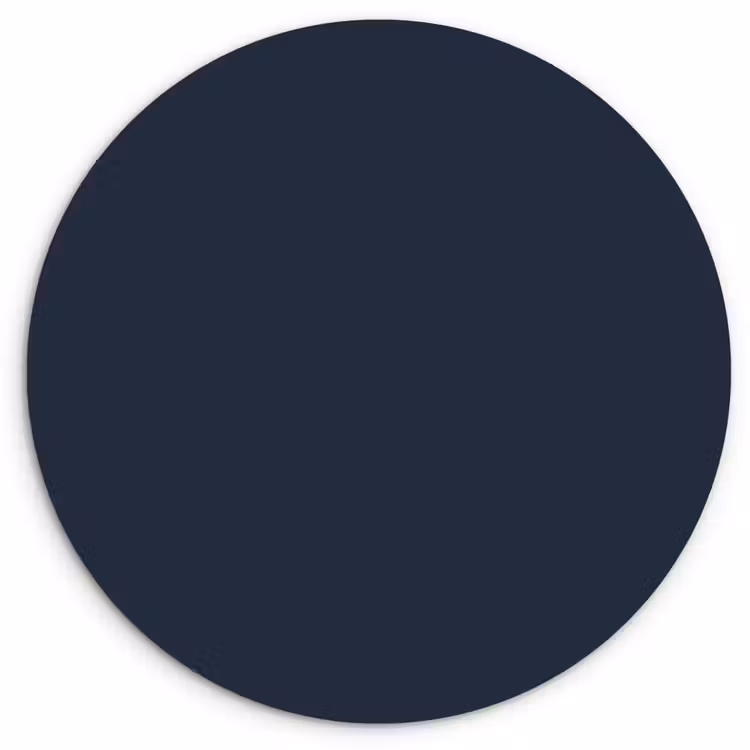 Geldersblauw - Blauw - Klassiek Wandcirkel kunststof plaat 5mm dik klein 188 -3d