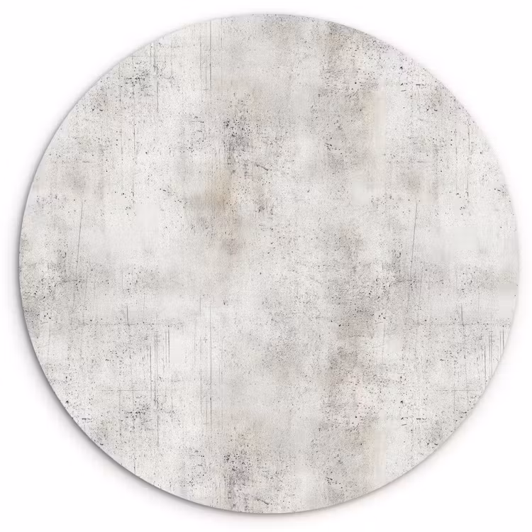 Grijs - Beton - Verweerd Wandcirkel kunststof plaat 5mm dik klein 188 -3d