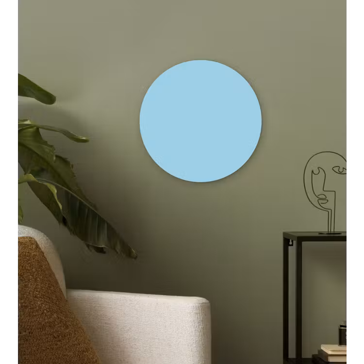 Ice - Blue - Blauw Wandcirkel kunststof plaat 5mm dik klein 188 -sfeer3