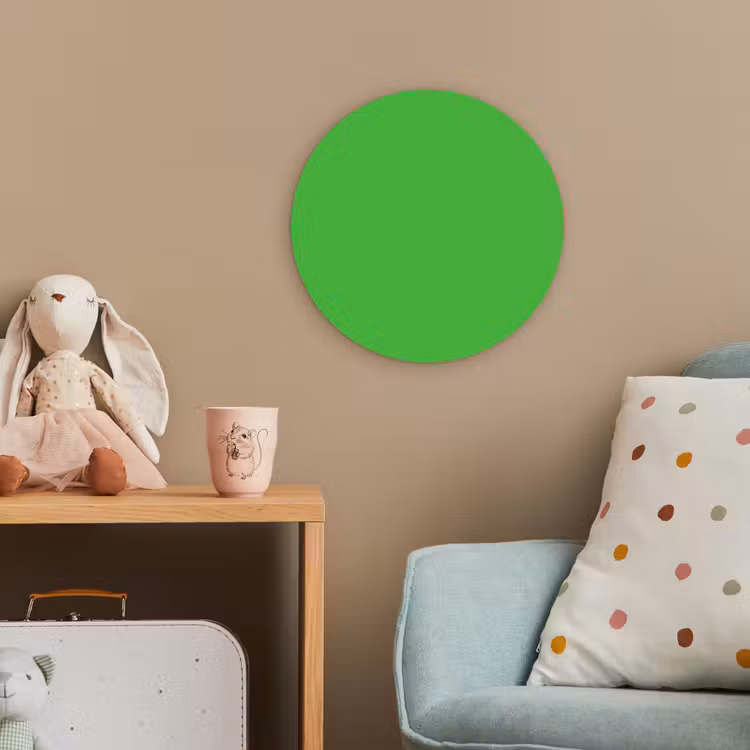 Kelly - Green - Groen Wandcirkel kunststof plaat 5mm dik klein 188 -tsfeer1_kind