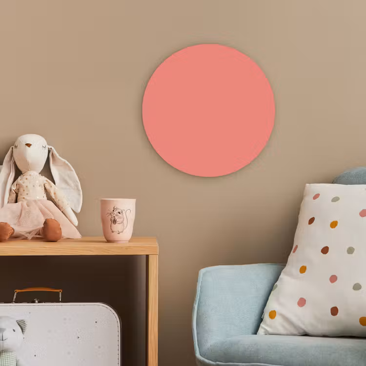 Coral - Reef - Rood Wandcirkel kunststof plaat 5mm dik klein 188 -tsfeer1_kind