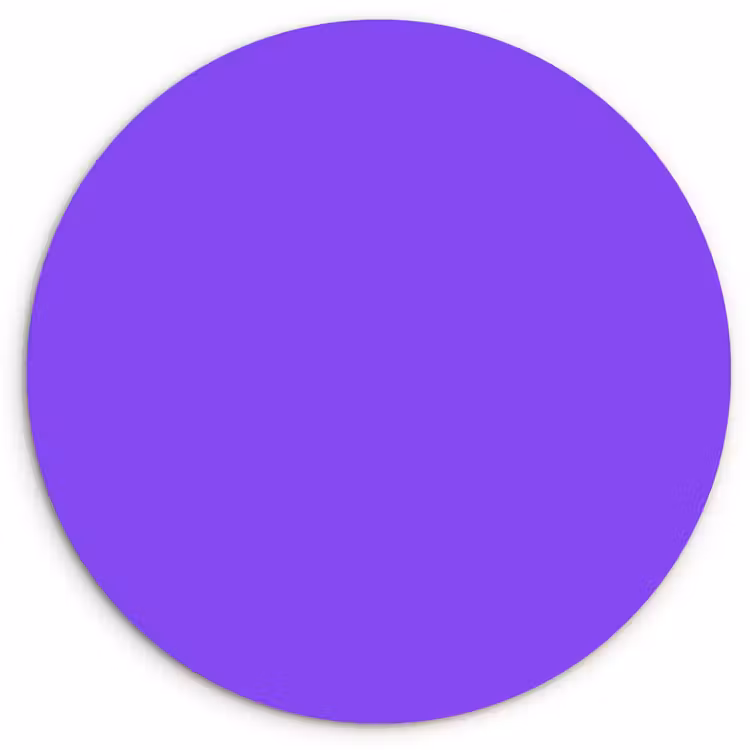 Vivid - Violet - Paars Wandcirkel kunststof plaat 5mm dik klein 188 -3d