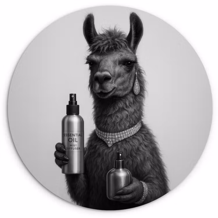 Lama - Flessen - Zwart - Wit Wandcirkel kunststof plaat 5mm dik klein -3d