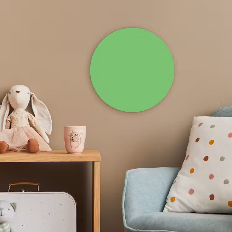 Meadow - Green - Groen Wandcirkel kunststof plaat 5mm dik klein 188 -tsfeer1_kind