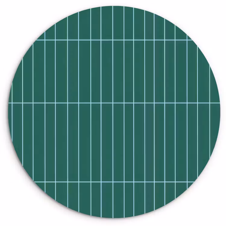 Patroon - Tegel - Saliegroen Wandcirkel kunststof plaat 5mm dik klein 188 -3d