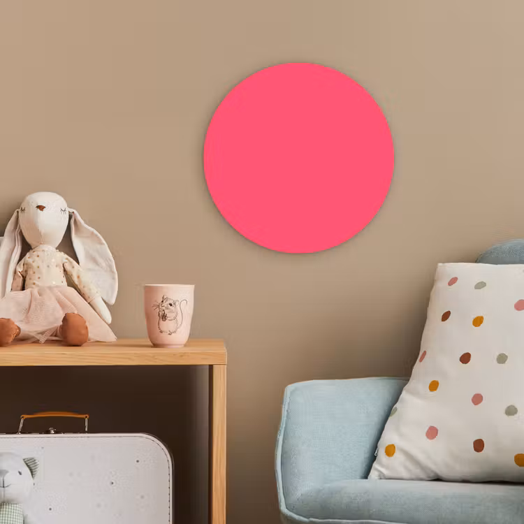 Neon - Flamingo - Roze Wandcirkel kunststof plaat 5mm dik klein 188 -tsfeer1_kind