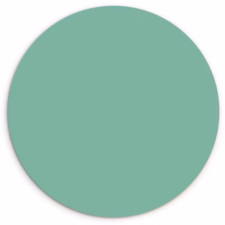 Ocean - Jade - Groen Wandcirkel kunststof plaat 5mm dik klein 188 -3d