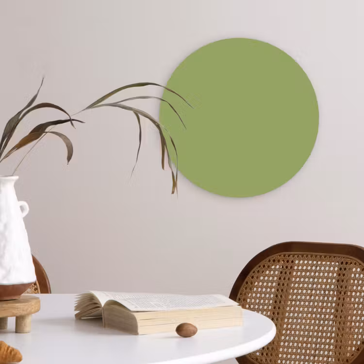 Sage - Green - Groen Wandcirkel kunststof plaat 5mm dik klein 188 -sfeer4