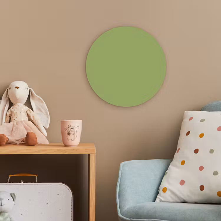 Sage - Green - Groen Wandcirkel kunststof plaat 5mm dik klein 188 -tsfeer1_kind