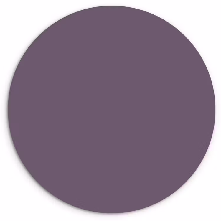 Velvet - Aubergine - Paars Wandcirkel kunststof plaat 5mm dik klein 188 -3d