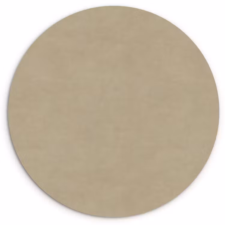 Zandkleur - Korrelige structuur - Beton Wandcirkel kunststof plaat 5mm dik klein 188 -3d