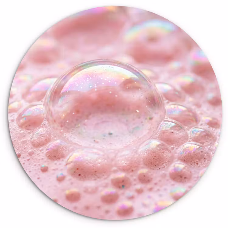 Schuim - Structuur - Roze Wandcirkel kunststof plaat 5mm dik klein -3d