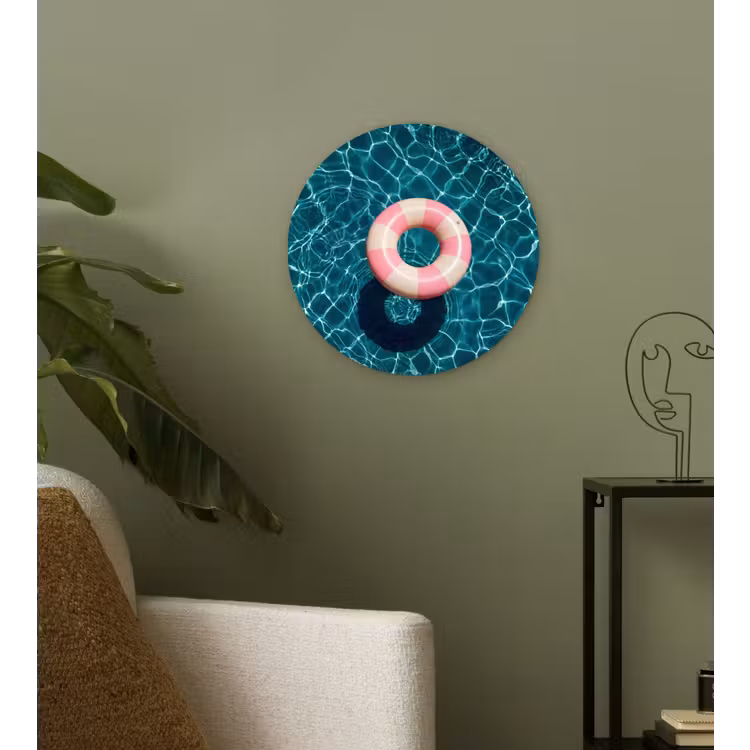 Drijvend - Zwemband - Water Wandcirkel kunststof plaat 5mm dik klein -sfeer3