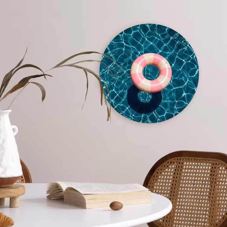 Drijvend - Zwemband - Water Wandcirkel kunststof plaat 5mm dik klein -sfeer4