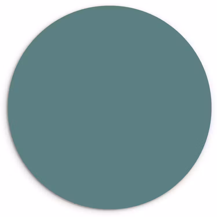 Serene - Teal - Blauw Wandcirkel kunststof plaat 5mm dik klein 188 -3d