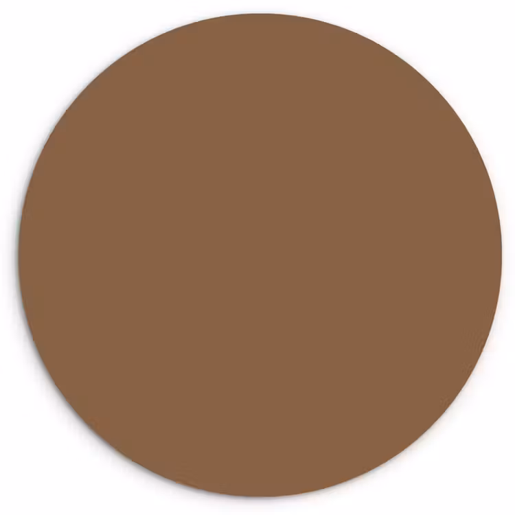 Soft - Walnut - Bruin Wandcirkel kunststof plaat 5mm dik klein 188 -3d
