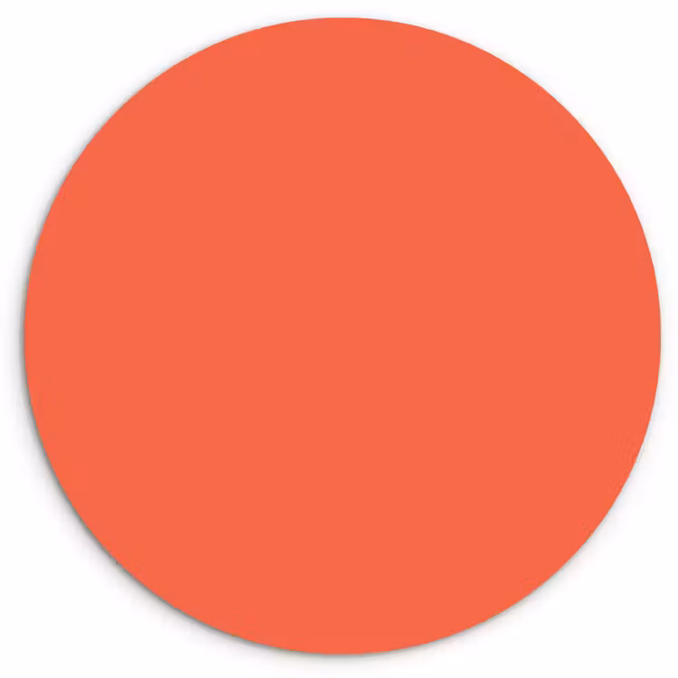 Sunset - Salmon - Oranje Wandcirkel kunststof plaat 5mm dik klein 188 -3d