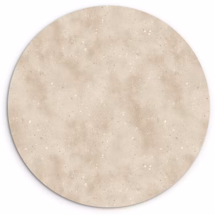 Structuur - Spikkels - Beige Wandcirkel kunststof plaat 5mm dik klein 188 -3d