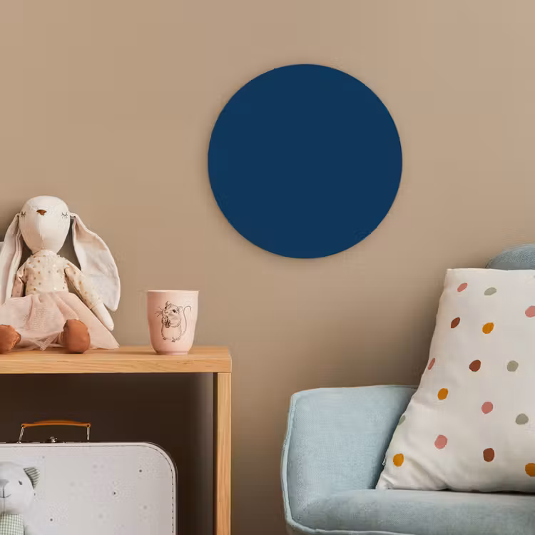 Deep - Ocean - Blauw Wandcirkel kunststof plaat 5mm dik klein 188 -tsfeer1_kind
