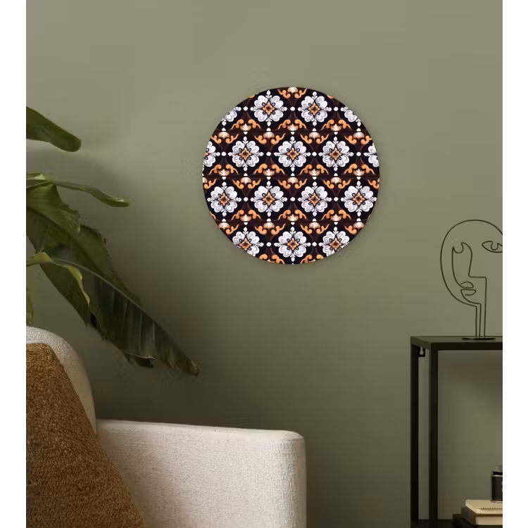 traditioneel - Element - Kleurrijk Wandcirkel kunststof plaat 5mm dik klein 188 -sfeer3
