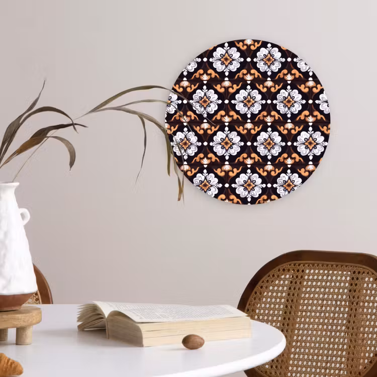 traditioneel - Element - Kleurrijk Wandcirkel kunststof plaat 5mm dik klein 188 -sfeer4