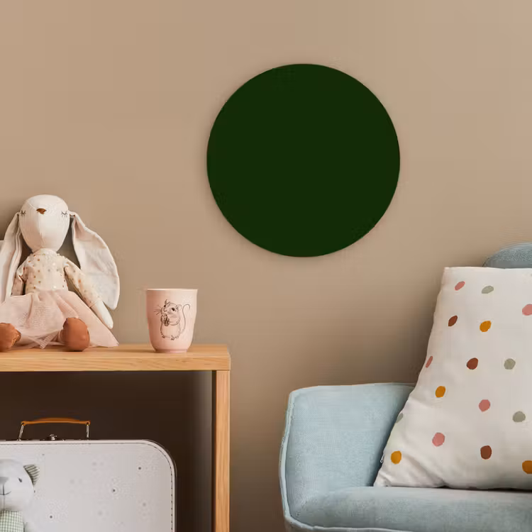 Forest - Green - Groen Wandcirkel kunststof plaat 5mm dik klein 188 -tsfeer1_kind