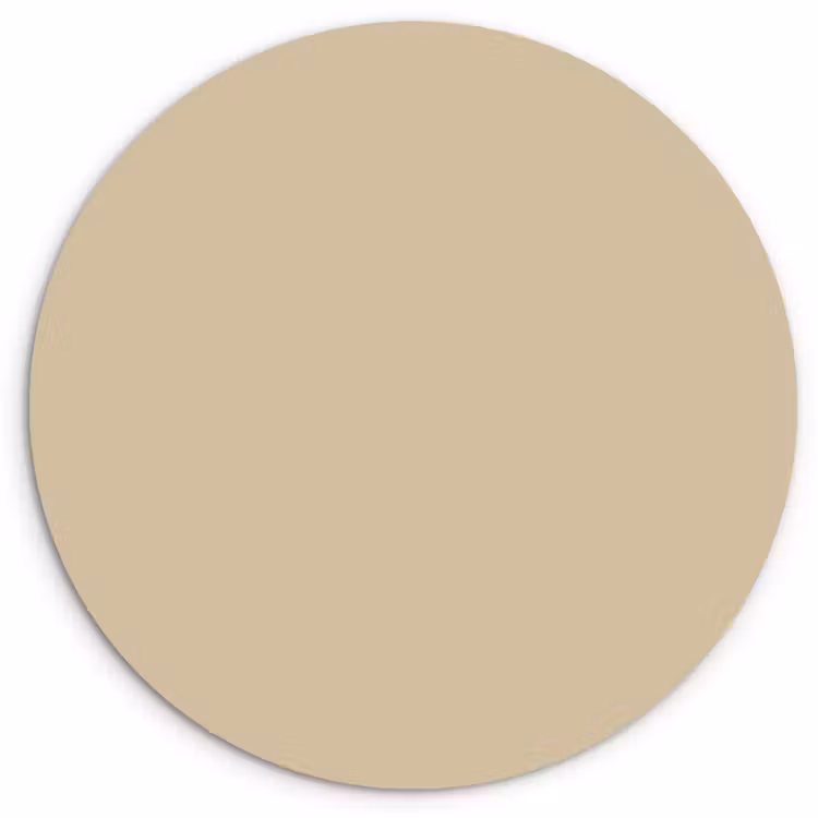 Warm - Sand - Nude Wandcirkel kunststof plaat 5mm dik klein 188 -3d