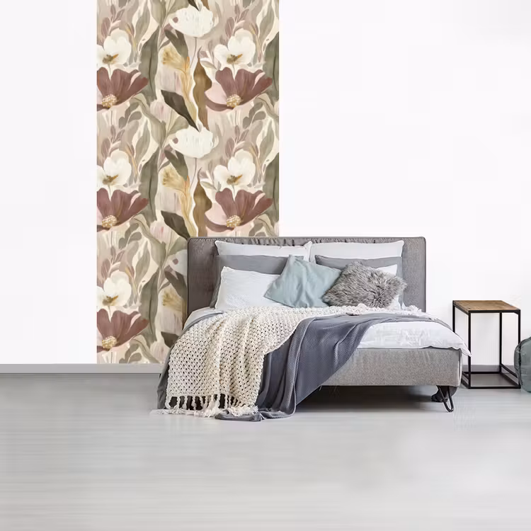 Bloemen - Aquarel - Kleurrijk fotobehang vinyl groot 64 -slaapkamer