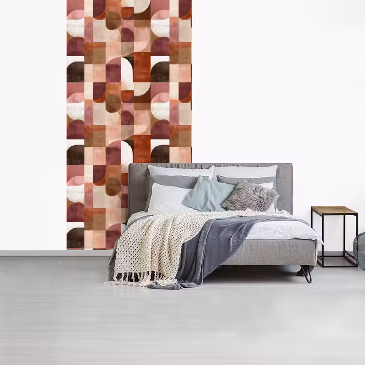Geometrie - Modern - Retro fotobehang vinyl groot 64 -slaapkamer