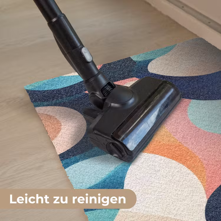 Abstract - Blauw - Roze Deurmat klein -reinigen_DE