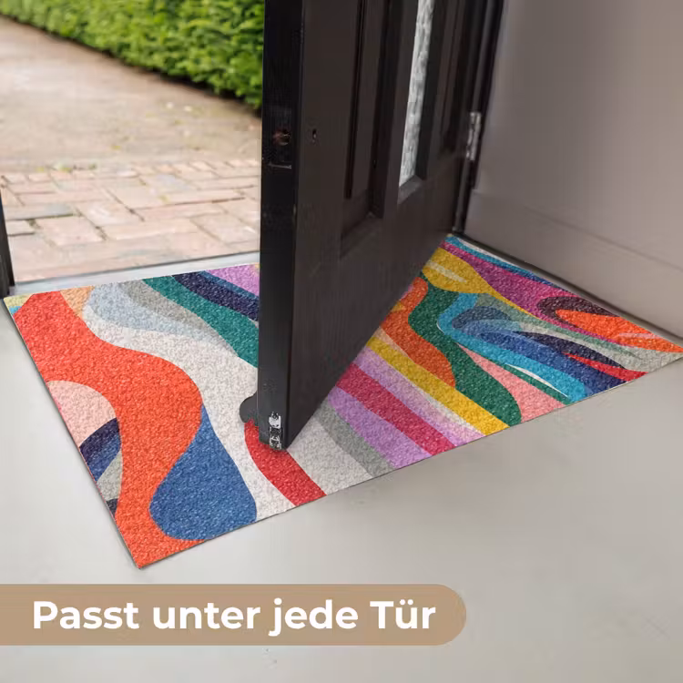 Abstract - Kleurrijk - Golven - Lijnen Deurmat klein -USP_DE