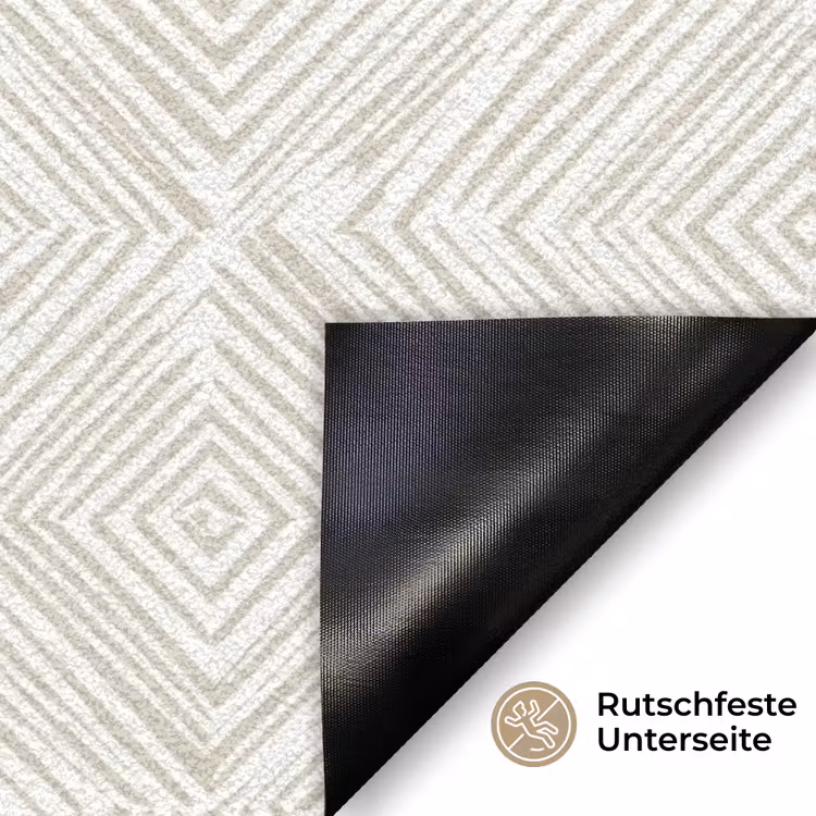 Abstract - Ruiten - Beige Deurmat klein 898 -antislip_DE