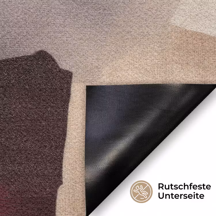 Abstract - Kleurbakken - Rood Deurmat klein -antislip_DE