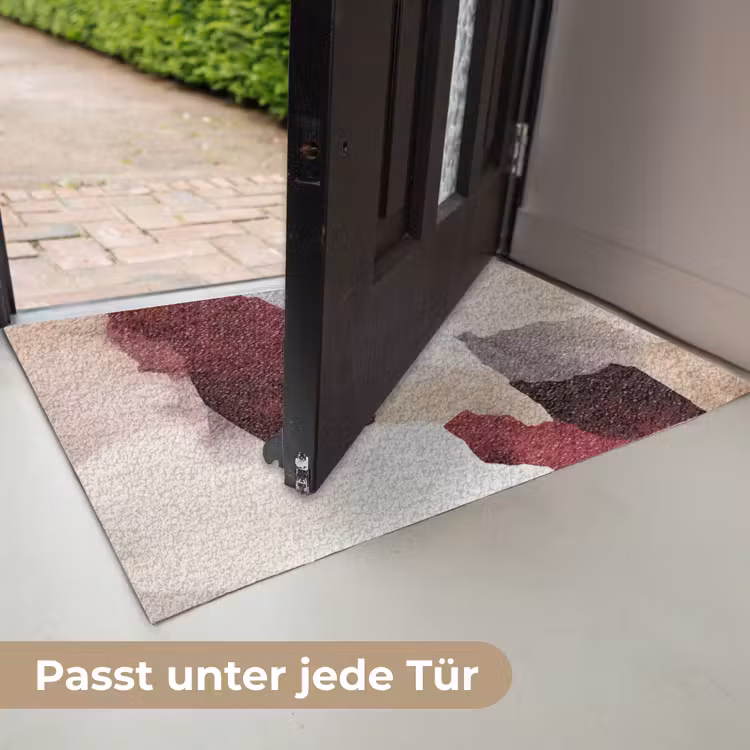 Abstract - Kleurbakken - Rood Deurmat klein -USP_DE